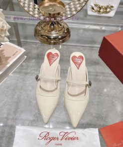 24 New RV Painted Cat Heel SlippersInspired By The Belle Vivier Collection The Style Is Simple cmuvoep9