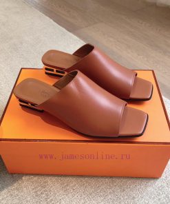 Hermes... 2.5cm Flat Slippers2024 New Products+Explosive SeriesGenuine Leather Outsole Molded H j13pwvut