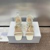 Dior DIOR 2024 Spring/Summer New High End Collection C'est Thick Heel Square Head Women's Shoes jbansq78