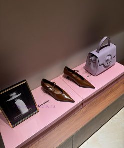 The MostMiu Miu Fashion 24 Spring/Summer New Collection Hollow High Heels Single ShoesThe Popul l7gyaa70