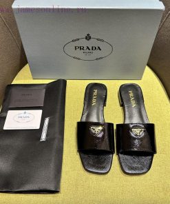 Flat Slipper Original Synchronized With 4 ColorsPrada/Prada 2024 Spring/Summer New Product Saff alevbr2r