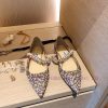 Top Qualityjimmy Choo Ss24 New Arrival～JC Classic Series | Pearl Diamond Chain Pointed Flat Sho rf4uwird