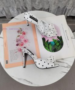 DG Top2024 New Silk Bow Stiletto SlippersAAA Grade Italian Black Leather OutsolePerfect Attenti 3jrk8m0c