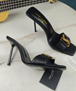 Saint Laurent Fine Heeled YSL Sandals For Early Autumn 2024 Synchronized YSL Decoration Classic q2lv9nj5