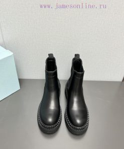 Top TierPrada 24vs Autumn/Winter Latest Explosive Martin Boot SeriesRound Toe Thick Soled Short 61uy2xs4