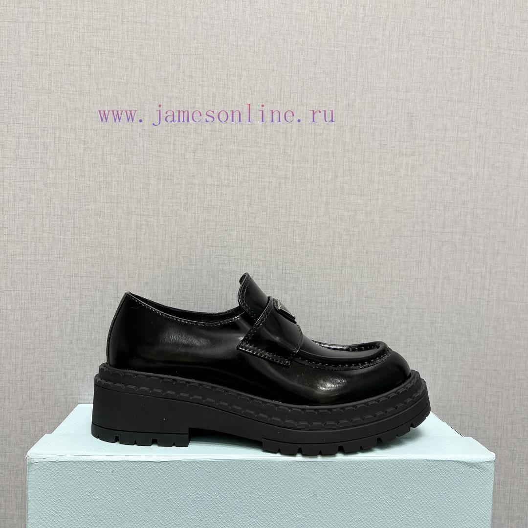 Top TierPrada A~2024 Spring/Summer Purchasing Grade Classic Thick Bottom Casual 'Round Head Tri sztmjx0c - Image 6