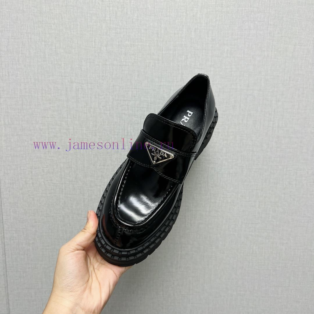 Top TierPrada A~2024 Spring/Summer Purchasing Grade Classic Thick Bottom Casual 'Round Head Tri sztmjx0c - Image 7