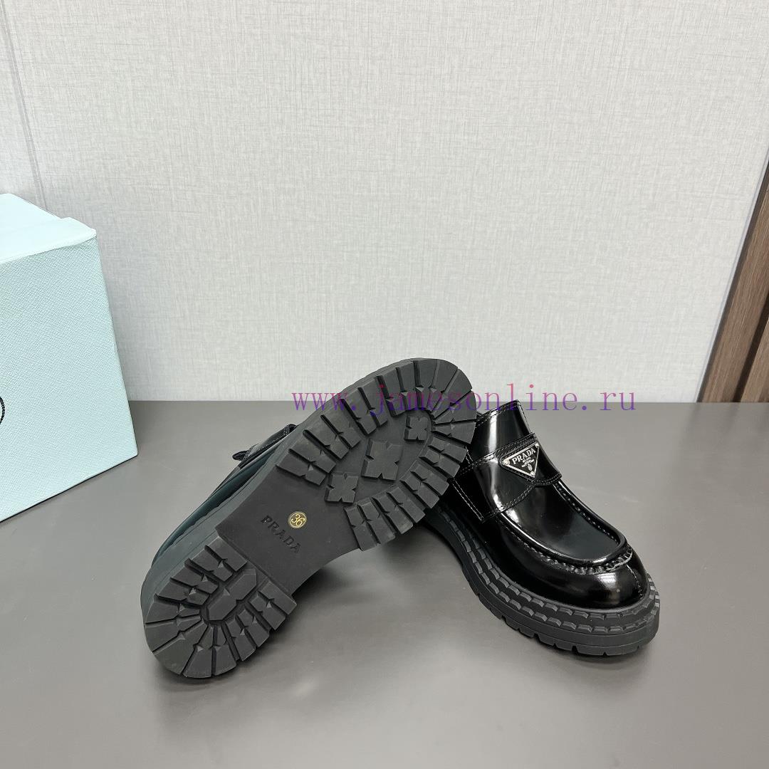 Top TierPrada A~2024 Spring/Summer Purchasing Grade Classic Thick Bottom Casual 'Round Head Tri sztmjx0c - Image 10