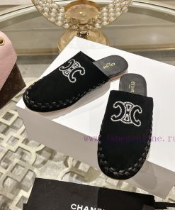 CELINE 2024 New Arc De Triomphe SlippersMinimally Designed With Slim Legs Whether Worn Alone Or akg681f8