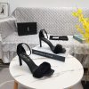YSL Classic Thin Heel Mink Fur SandalsCorrect Version ️ Correct Details ️Original Consistent Fa jcozp20e