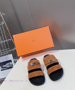 Male 10 Η ERMES Hermes Spring/Summer Classic Couple's Second Uncle Slippers Chypre Ugly Cute Se i9q65ntj