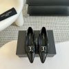 SAINT LAURENT YSL Pointed Flat Sole Single ShoeWho Loves These Retro Animal Patterned Flat Shoe aihsfmgq