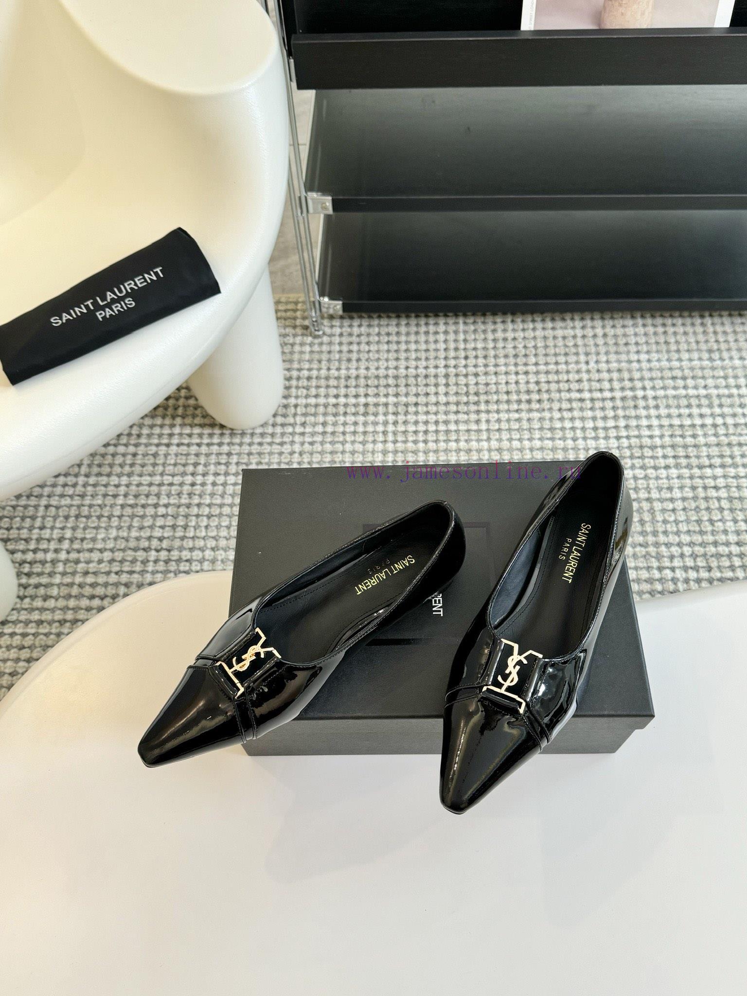SAINT LAURENT YSL Pointed Flat Sole Single ShoeWho Loves These Retro Animal Patterned Flat Shoe aihsfmgq - Image 4