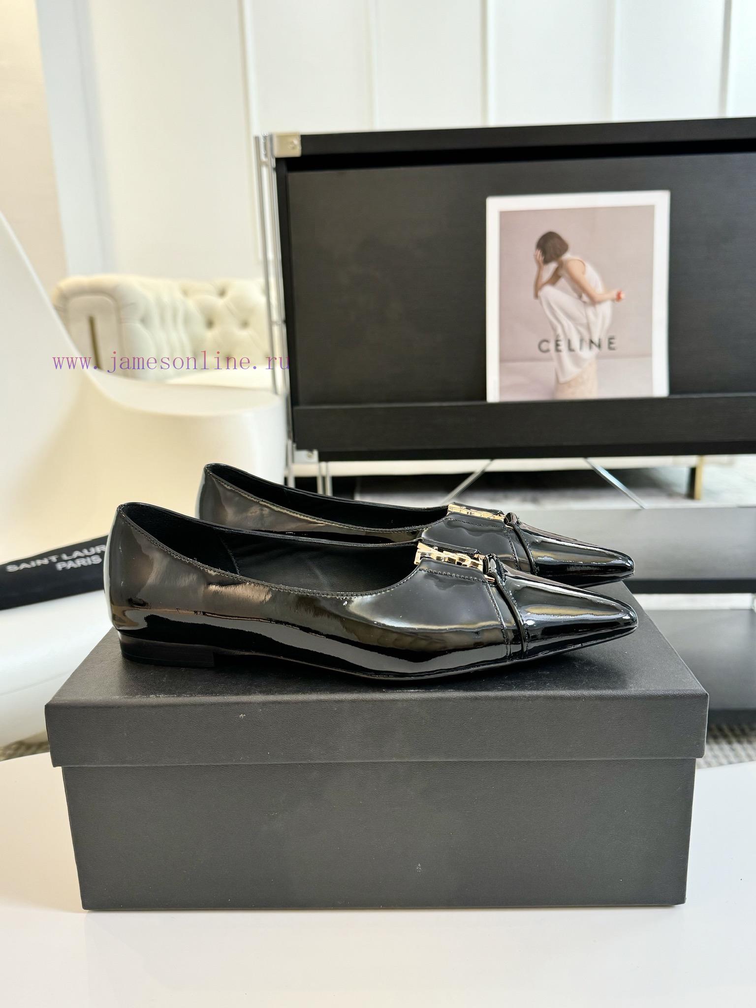 SAINT LAURENT YSL Pointed Flat Sole Single ShoeWho Loves These Retro Animal Patterned Flat Shoe aihsfmgq - Image 5