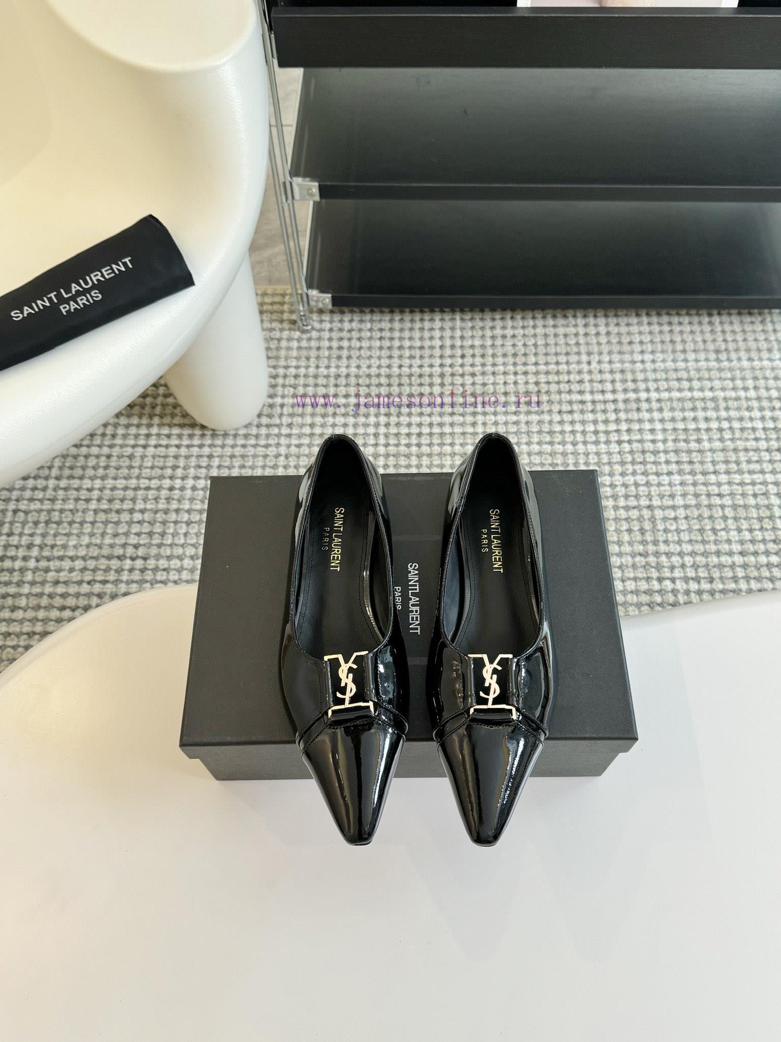 SAINT LAURENT YSL Pointed Flat Sole Single ShoeWho Loves These Retro Animal Patterned Flat Shoe aihsfmgq - Image 8