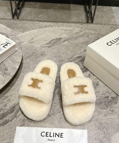 CELINE/Celine 𝟐𝟎 24/𝐒𝐒𝐧𝐞𝐰 Spring/Summer New Wool SlippersThis Season's Celine Made Me Love It A t0vninfx