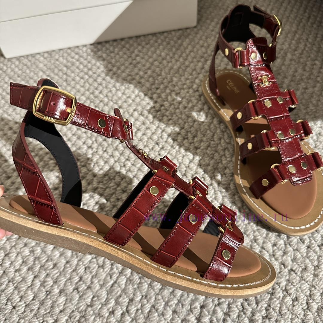 CELINE's New Popular Arc De Triomphe British Style Flat Sandals And Slippers Are Simple Stylish p49kg3l2 - Image 5