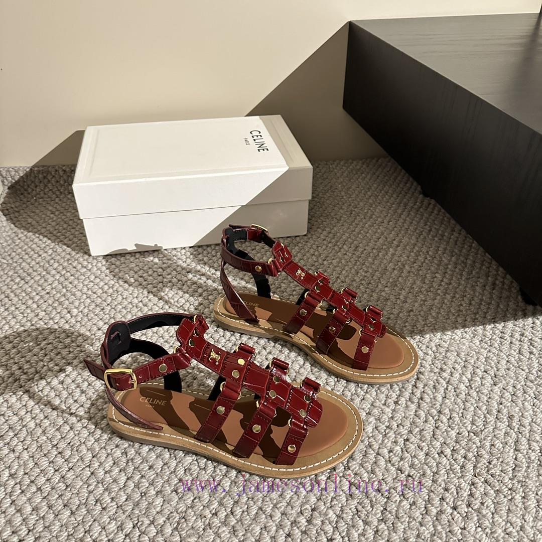 CELINE's New Popular Arc De Triomphe British Style Flat Sandals And Slippers Are Simple Stylish p49kg3l2 - Image 12