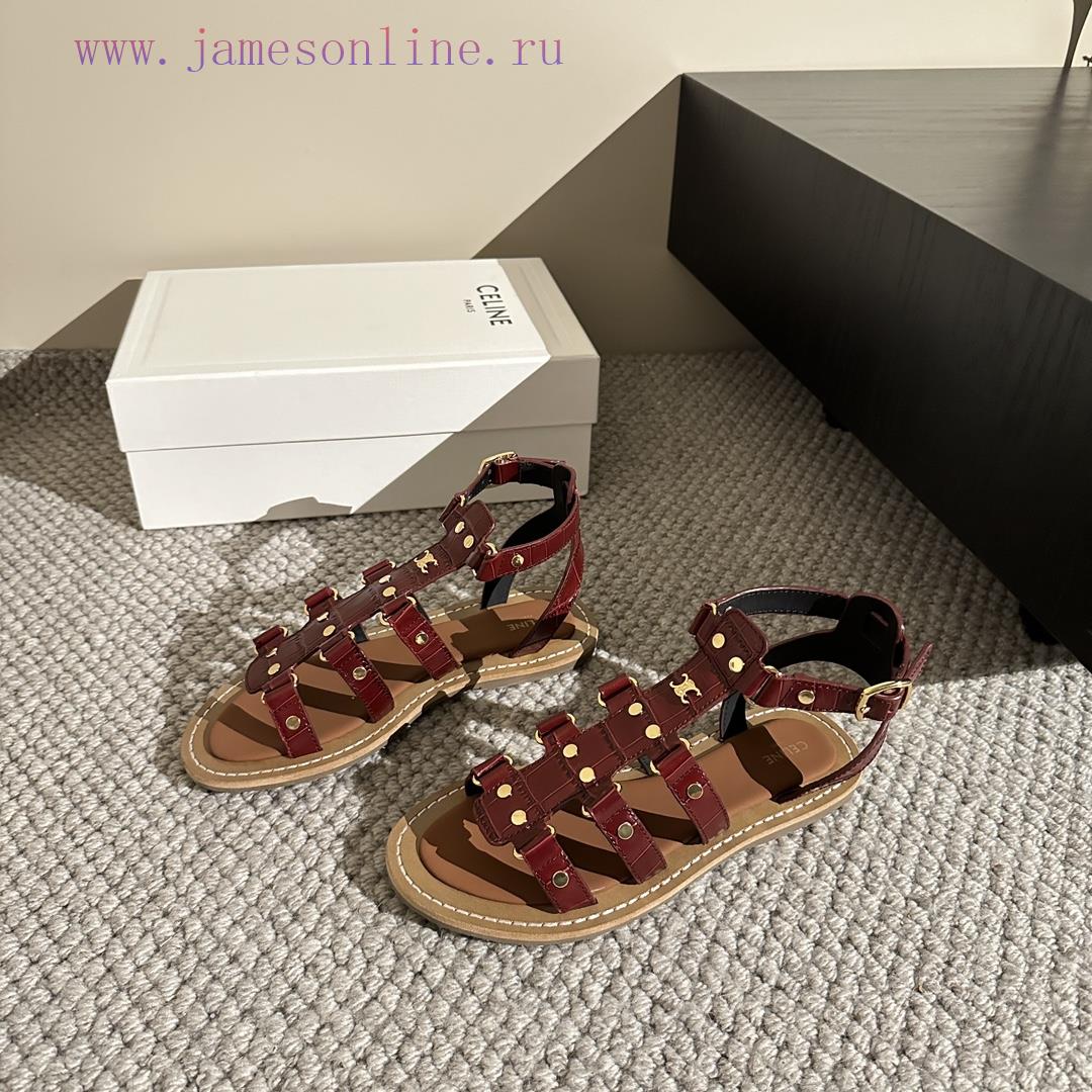 CELINE's New Popular Arc De Triomphe British Style Flat Sandals And Slippers Are Simple Stylish p49kg3l2 - Image 13