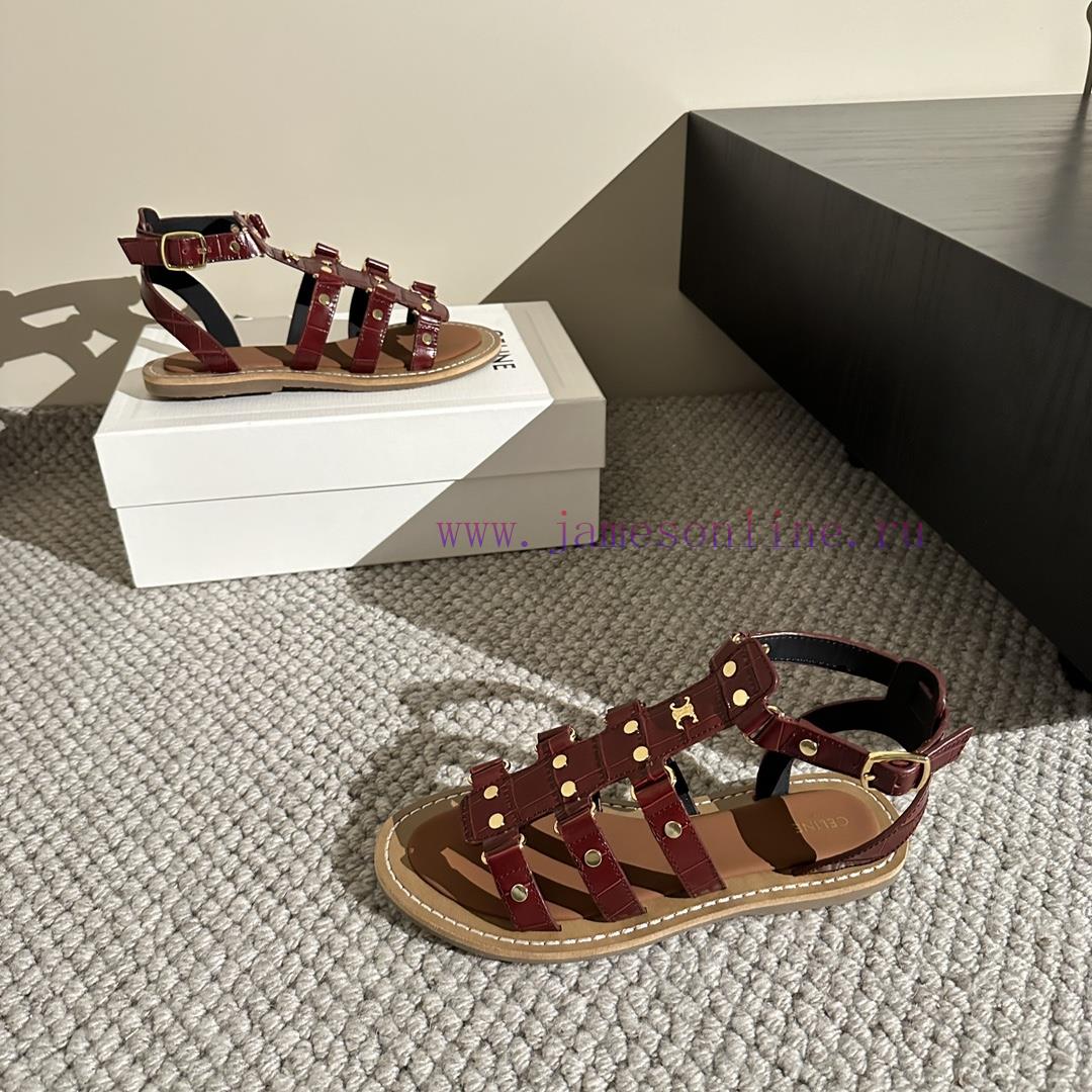CELINE's New Popular Arc De Triomphe British Style Flat Sandals And Slippers Are Simple Stylish p49kg3l2 - Image 16