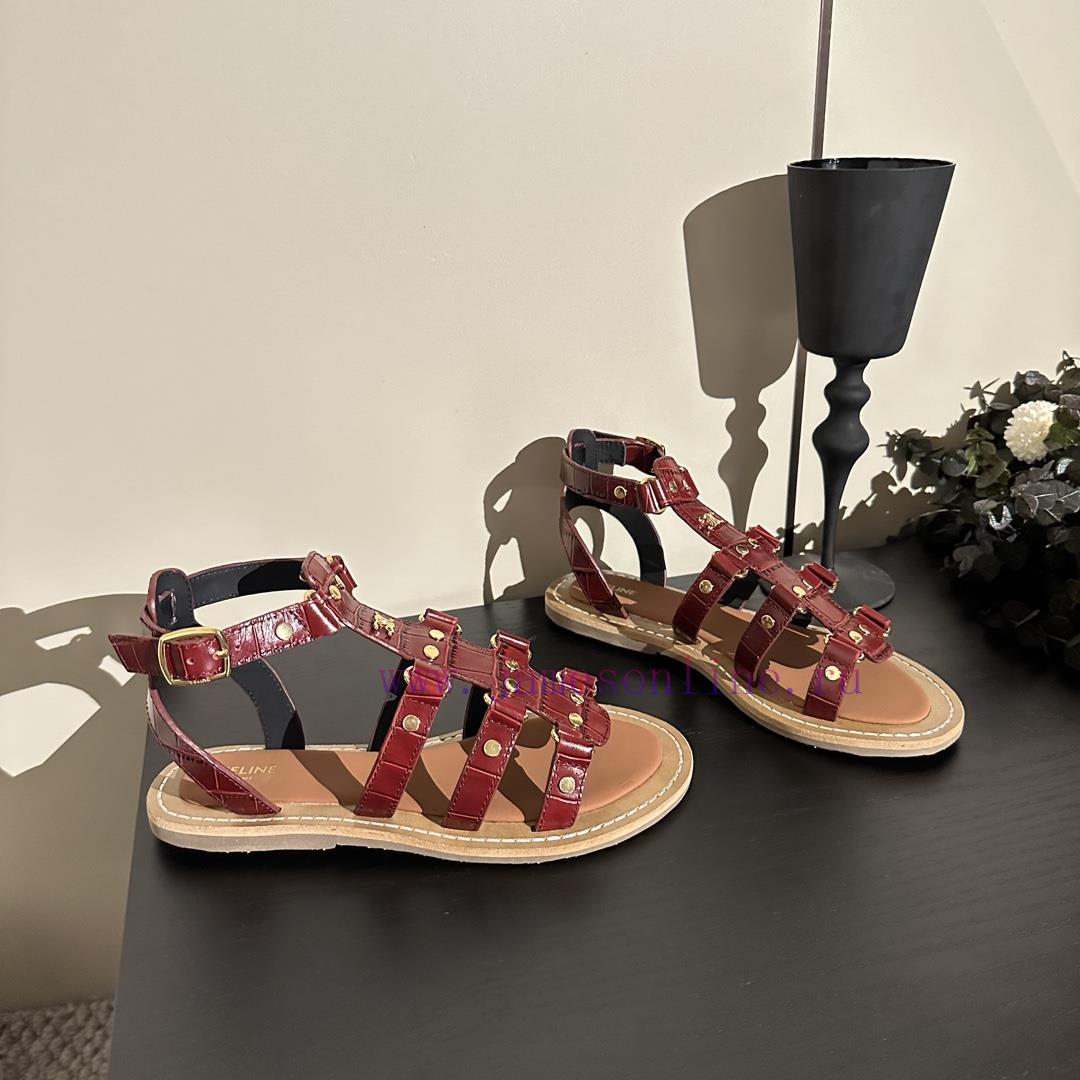 CELINE's New Popular Arc De Triomphe British Style Flat Sandals And Slippers Are Simple Stylish p49kg3l2 - Image 19