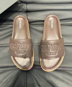PRADR - Prada Luxury Brand Casual Slippers Imported Original Sheepskin High End Comfort With Sh 1c1mr2fo