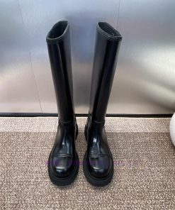 DIOR 2024 Autumn/Winter Fashion Show New D-Ebel Tall Knight Boots CD Letter Logo Handsome Thick ru1e6bhg