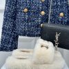 CELINE/Celine Classic Autumn/Winter Thick BottomLazy Hairy SlippersThis Season's Celine Made Me d46lqs18
