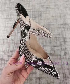 Jimmy Choo's New Snake Patterned Sandals Classic High HeelsJimmv's New Sandals Are Super Shiny xw329g72