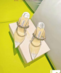 Jimmy Choo's New Sequined Sandals Classic High HeelsJimmv's New Sandals Are Super Shiny Pointed vkpkejey
