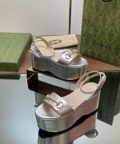 Gucci/Gucci2024 Summer New Product Waterproof Platform Saddle Buckle Horse Hook Buckle Sandals cxgw9zf2
