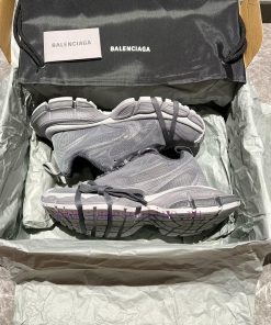 Top Balenciaga 3xl Mesh Face Lace Up Low Top Dad Shoes In Morning Mist Grey. The Exterior Desig uzdvt5ur