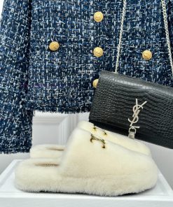 Celine/Celine 24ss New Fur SlippersThis Fur Mop Is Really CuteSoft And Fluffy Fur Comfortable A ak30lrvg