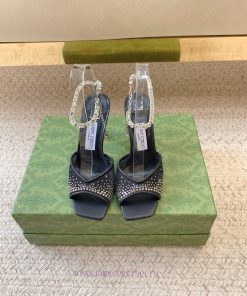 Jimmy ChooSS24 New Mesh Diamond SandalsOriginal Last Set Top QualitymaterialImported Custom Mes zqocx334