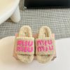 MIUMIU Classic Autumn/Winter Thick Bottom Water Diamond Hairy SlippersThere Are Too Many Beauti ogj1m1gb