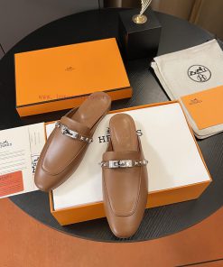 Hermes Classic Kelly Muller Half Drag With A Custom-made Calf Leather Upper And Sheepskin Insol jltxjf6s