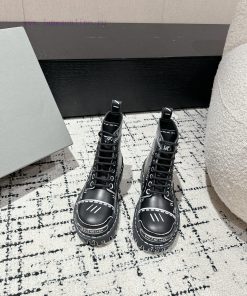 Couple StyleBALENCIAGA 24/Bulldozer Boots Bulldozer Series Graffiti BootsThe Design Style Of Ba ssebdjju