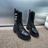 Dior 2024 Autumn/Winter New D-Strike Series Punk Style Lace Up Women's Boots Star Same CD Lette ajytr3op