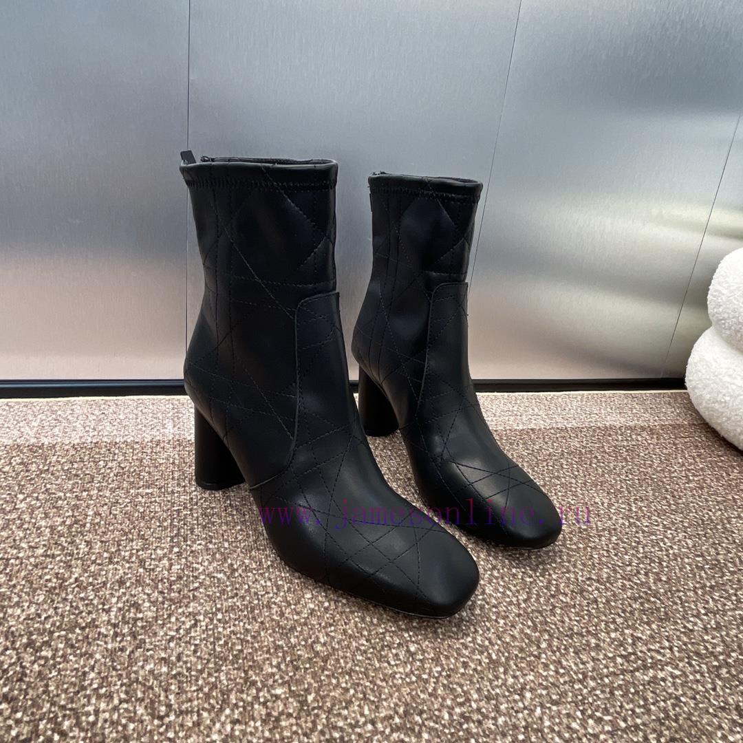 Dior 2024 Autumn/Winter Collection D-Shadow High End Collection Women's Boots Star Same CD Lett 0a55b7j0 - Image 12