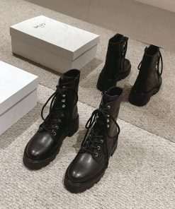 Top Qualityceline Fw24 Mew Arrival～Celine 2024 Autumn/winter New Lace Up Martin BootsThe Glossy spoy933t