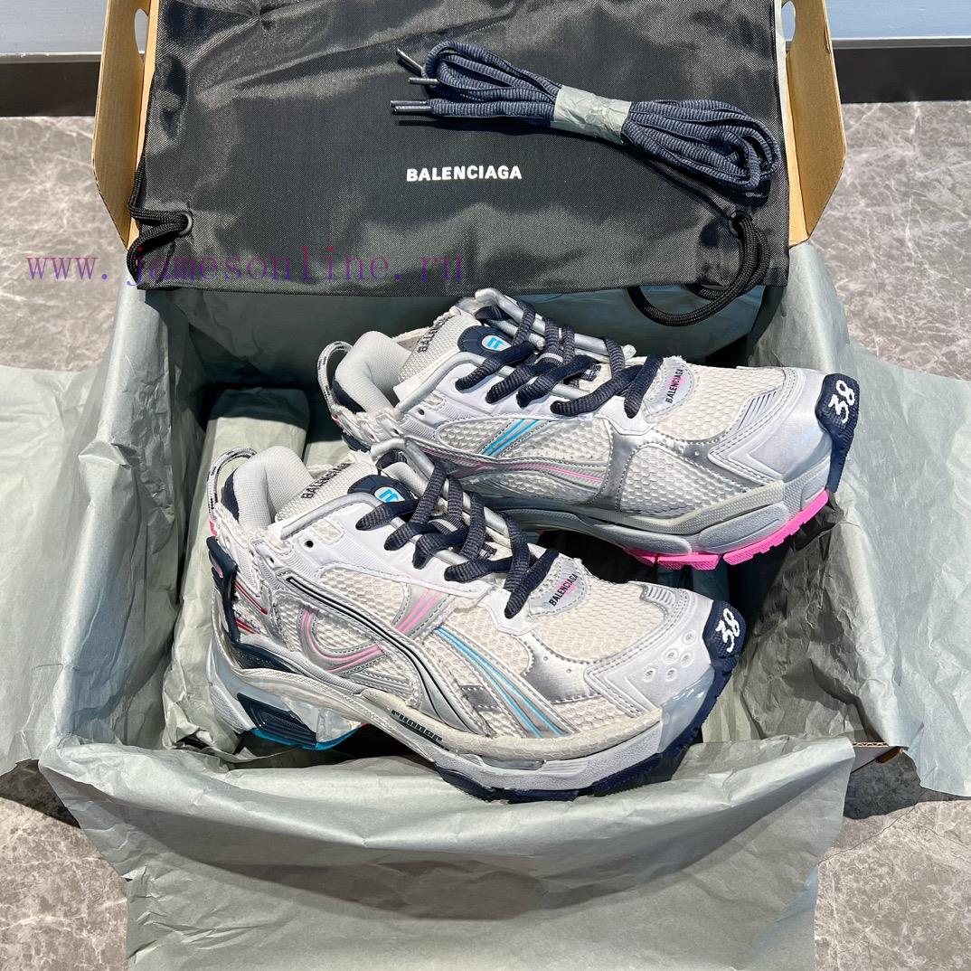 Top Balenciaga Balenciaga Runner Round Head Strap In Midnight Grey And Deep Blue ️ This Simple 57jxh85a - Image 6