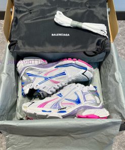 Top Balenciaga Balenciaga Runner Round Head Strap White Blue Pink ️ This Simple Yet Stylish Ite vtikfe3z