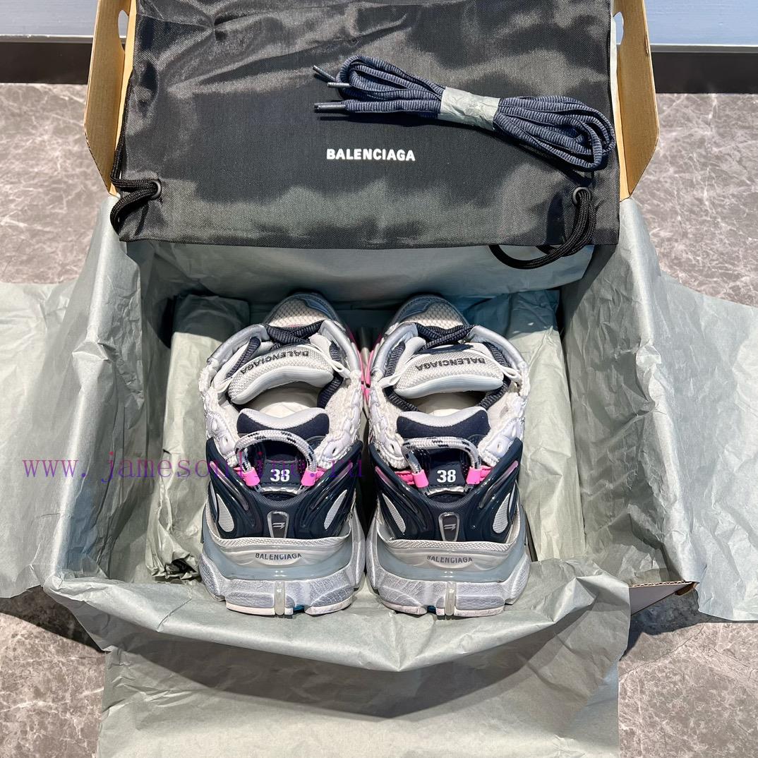 Top Balenciaga Balenciaga Runner Round Head Strap In Midnight Grey And Deep Blue ️ This Simple 57jxh85a - Image 9