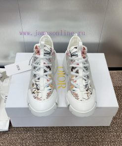 Dior Classic Thick Soled Lace Up White Shoes Dior Spring And Summer New Color D-CONNECT Chlorop kf7gjms0