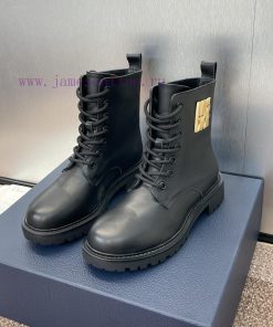 Dior 2024 Autumn/Winter New MISS DIOR Series Punk Style Lace Up Women's Boots Star Same CD Lett olsudl43