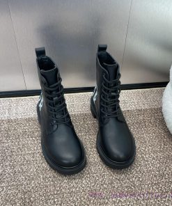 Dior 2024 Autumn/Winter New MISS DIOR Series Lace Up Women's Boots Star Same CD Letter Logo Gra wr6ksabi