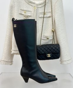 Chanel | Chanel 23c Autumn/Winter New ProductsDouble C Small Square Head Cat Heel Boots SeriesT qqzm816i