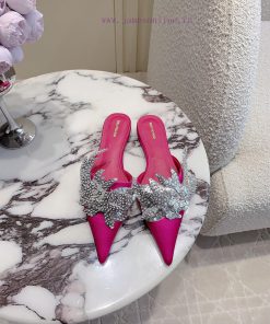 Balanciag * Classic Flat Slippers Hand Sewn Sequins Bling Bling Super Shiny Dynamic Delicate Po lyyu7gzl