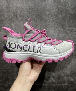 Top Of The Line Moncler/Trailgrip Round Toe Strap With Anti Slip And Low Cut Gray Powder. The S ra06pfga