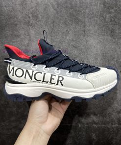 Top Of The Line Moncler Trailgrip Round Toe Lace Up Anti Slip Low Top Blue And White ️ The Shoe ypnwfk0n